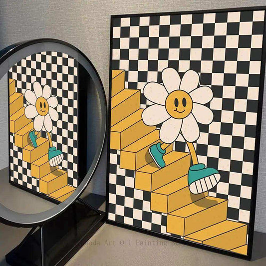 Daisy Steps Print