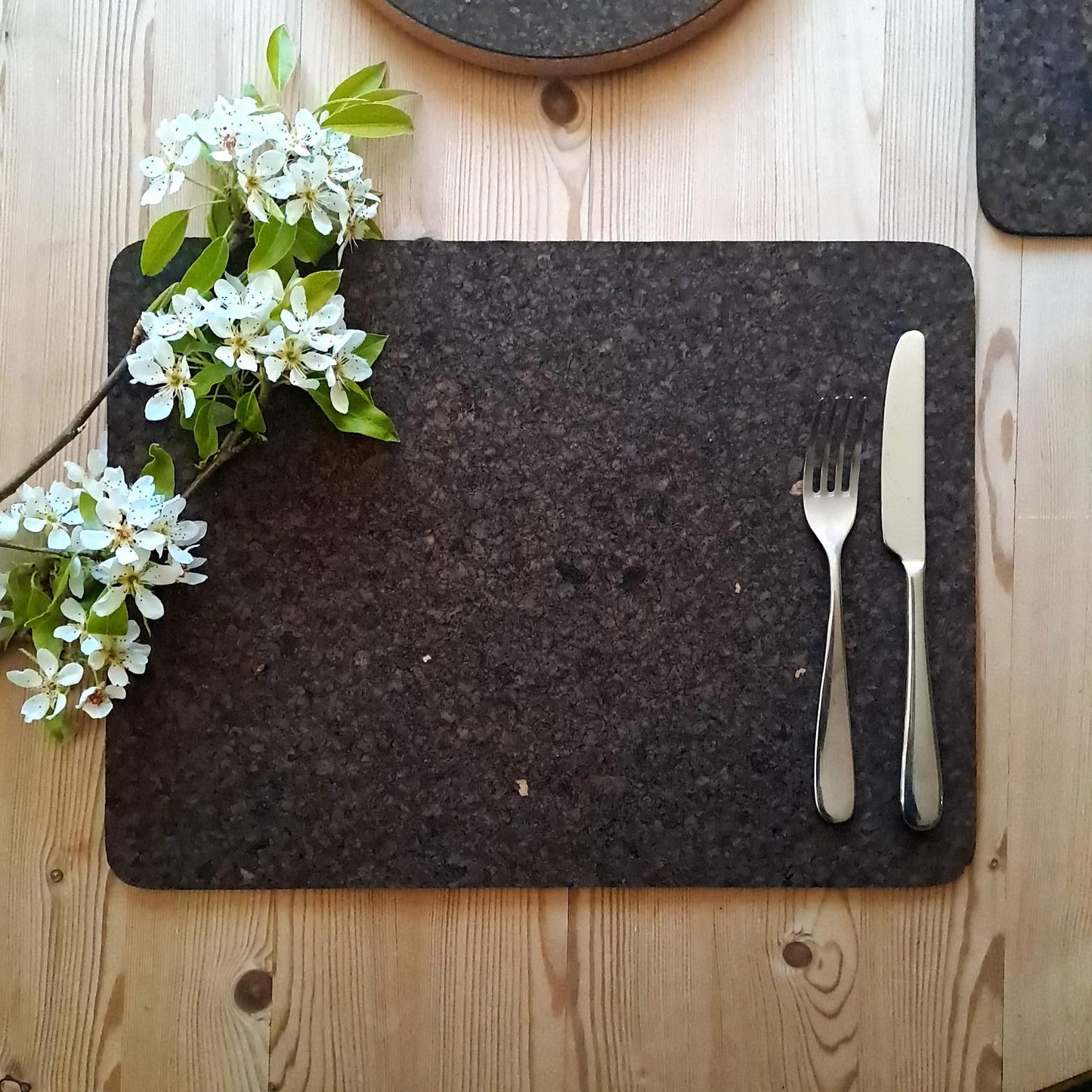 Cork Placemats | Dark | Rectangular