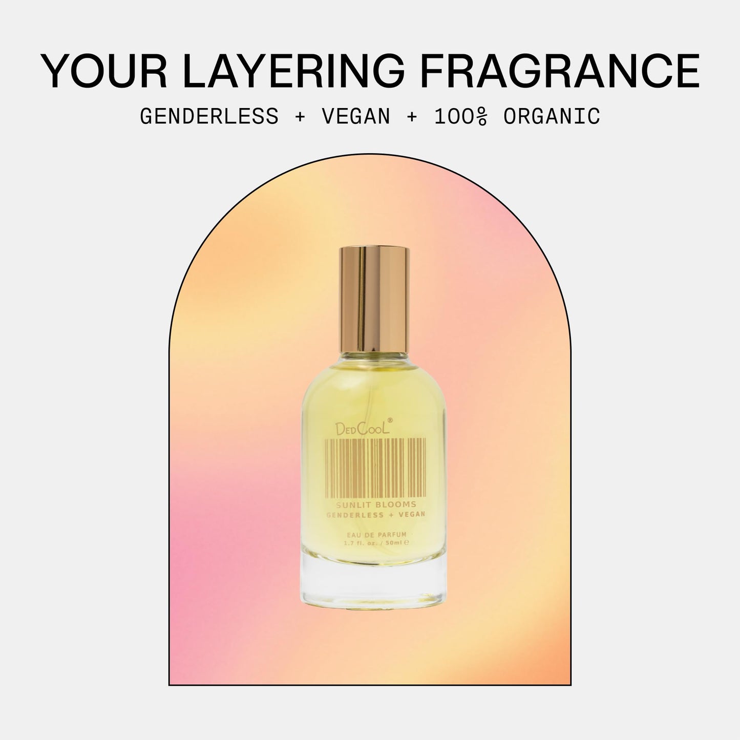 DedCool Sunlit Blooms Eau de Parfum - 1.7 fl oz | Long Lasting, Vegan, Non-Toxic