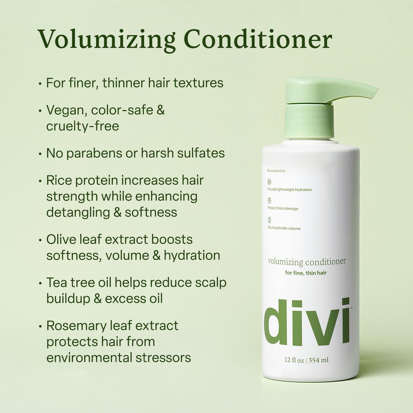 Divi Major Volume Bundle – Volumizing Shampoo, Conditioner & Strand Plumper for Fine or Thinning Hair | 3-Piece Set