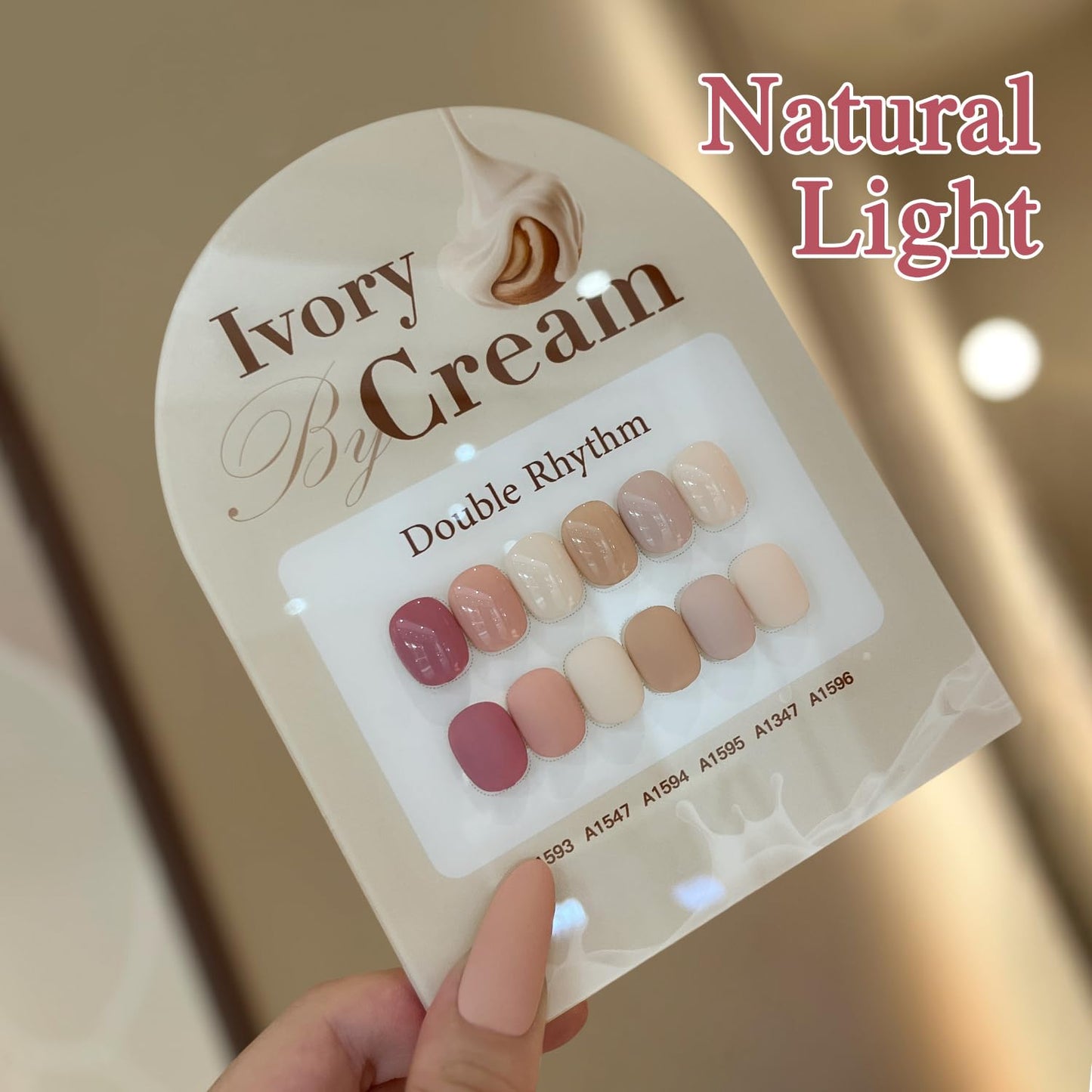 Double Rhythm 6 Pcs 15ml Gel Polish Set – Same Color, Soak-Off Kit (Light Dark Nude Beige Cream Pink T6-18)
