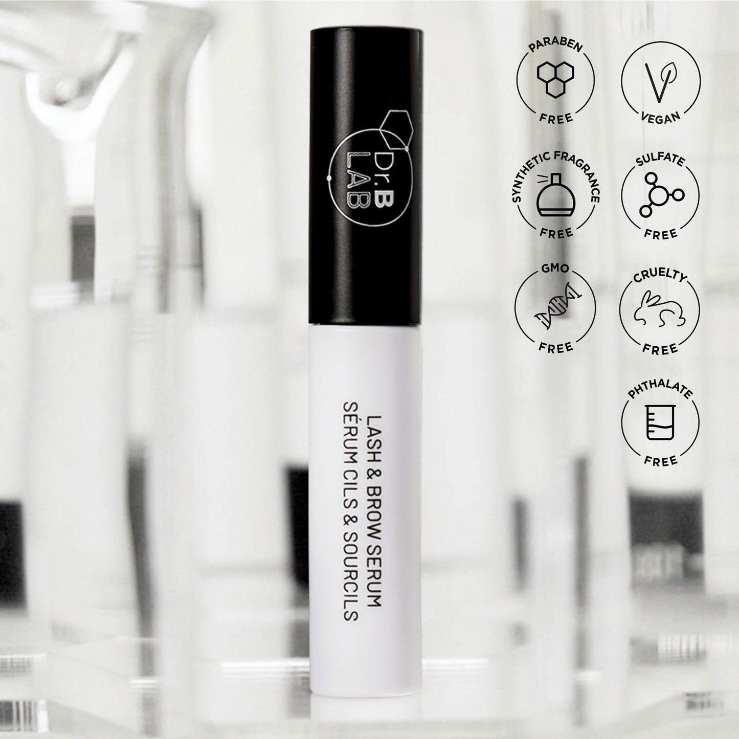 Dr. Brandt Dr. B Lash & Brow Serum – Growth & Conditioning, 0.17 fl oz x2