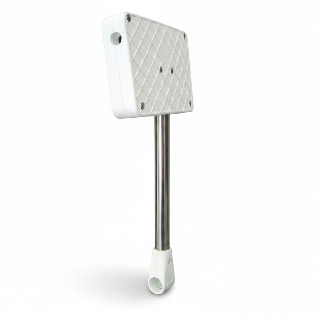 Nuova Rade Rail Mount Outboard Motor Bracket 22.8x15cm White For 25mm Rails