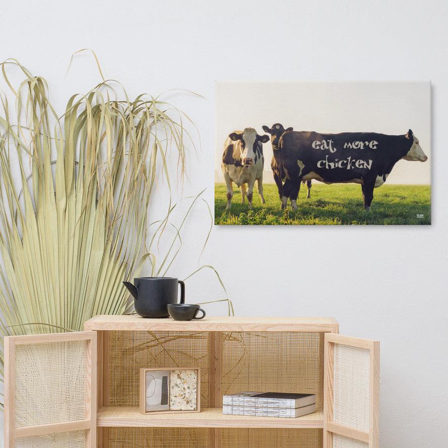 Eat More Chicken - Canvas Print