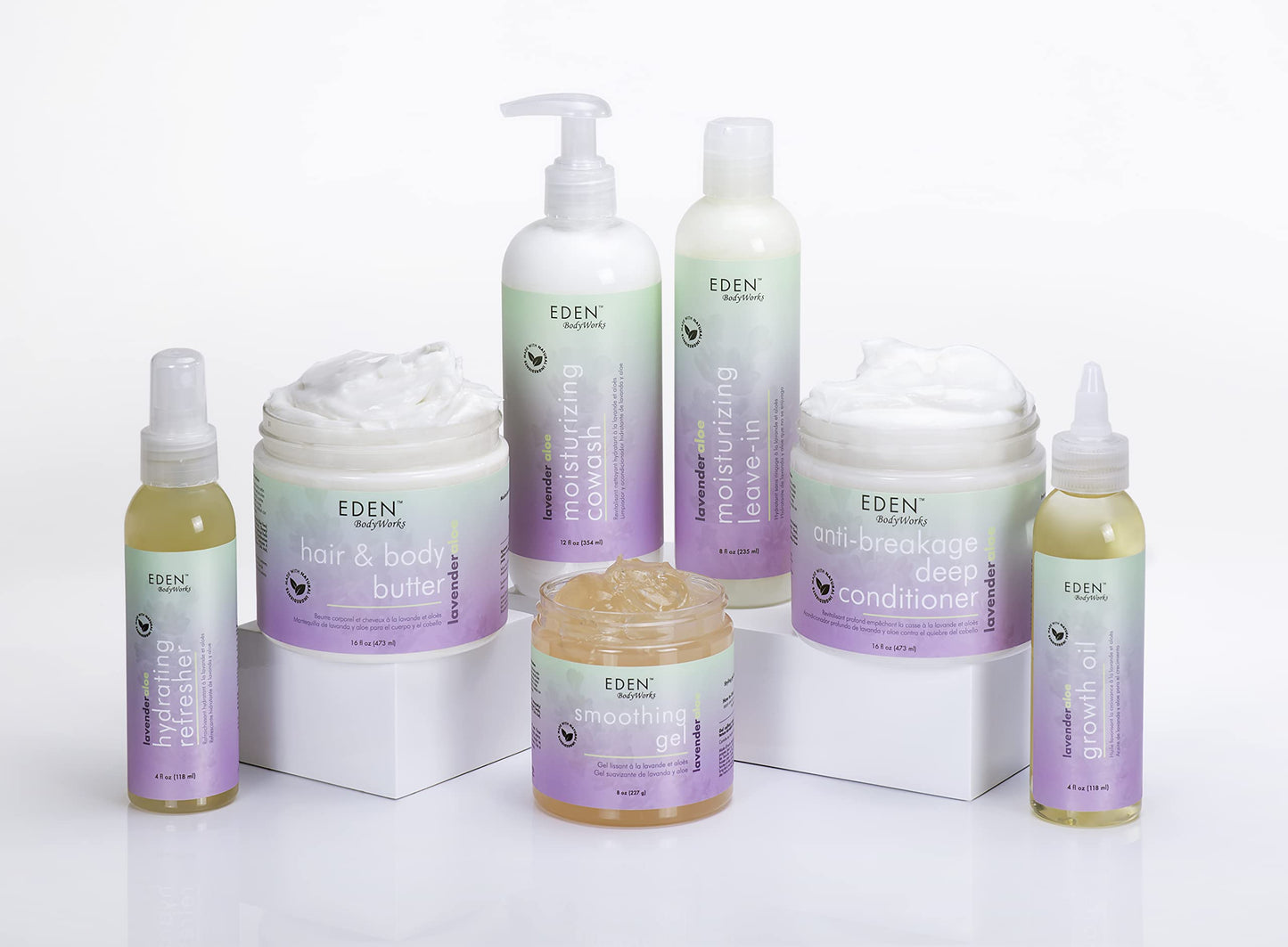 EDEN BodyWorks Lavender Aloe Hair + Body Butter (16 oz) – Hydrate, Calm & Soothe Hair & Skin
