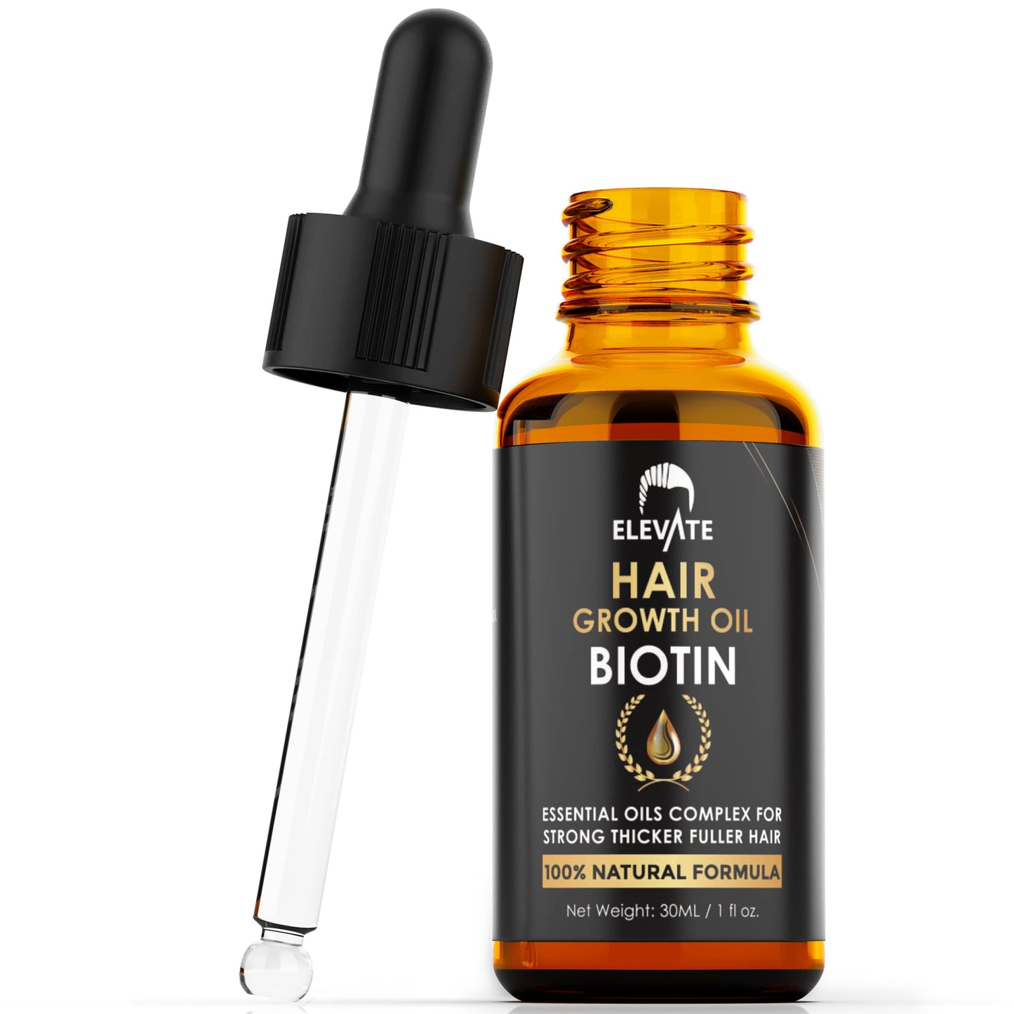Elevate Hair Growth Oil – Biotin Serum & Castor Oil for Stronger, Fuller Hair | 1 Fl Oz