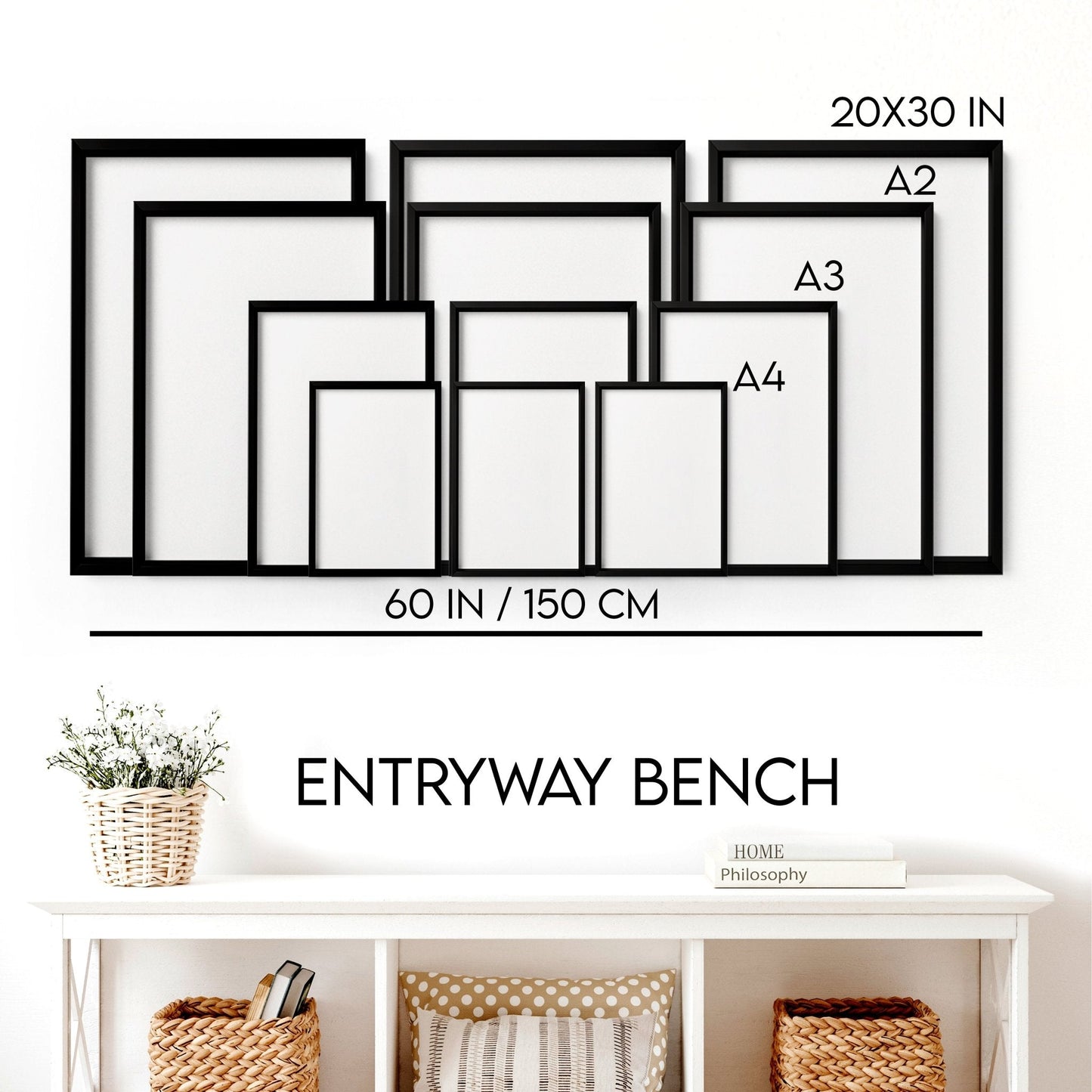 Extra Large Pictures For Living Room | Set of 3 Italian Lifestyle Wall art Prints
