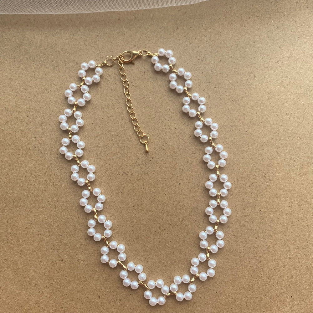 Pearl Necklace and Bracelet