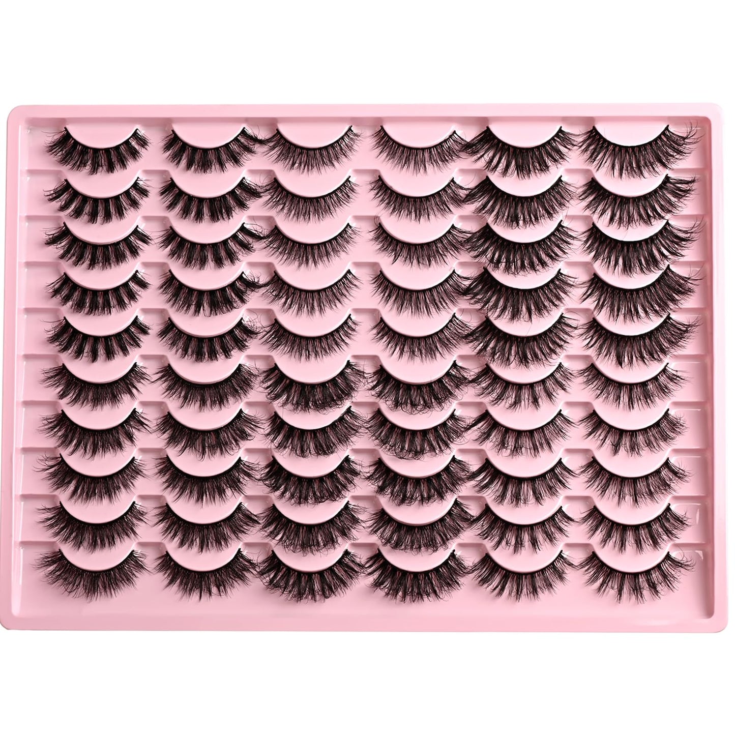 FARRED Lashes: 30 Pairs, 6 Wispy Styles for Everyday & Cat Eye Looks