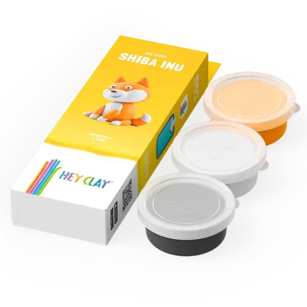 Hey Clay Dog Story - Shiba Inu (3 Cans)