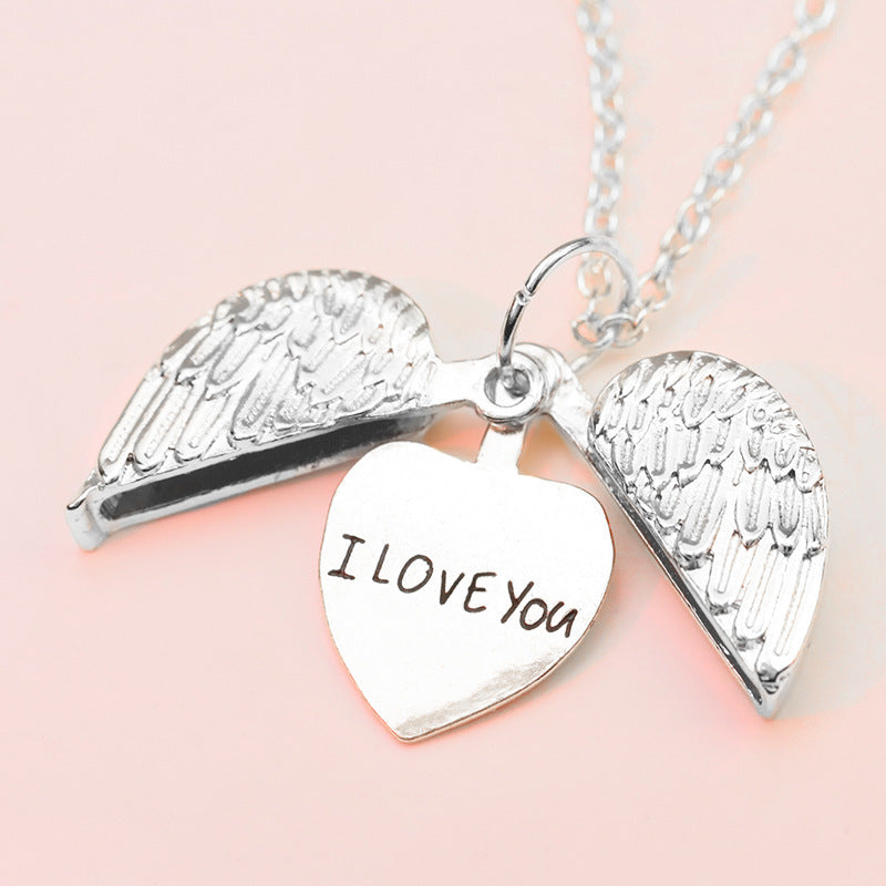 Open Box Letters Necklace