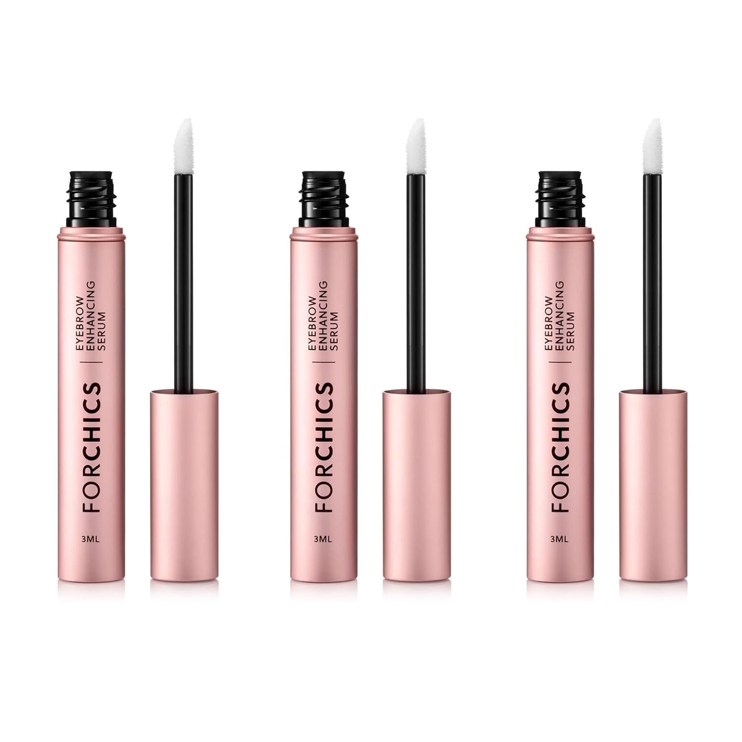 ForBrow by ForChics: 3-Pack Eyebrow Serum for Fuller Brows | Vegan & Cruelty-Free