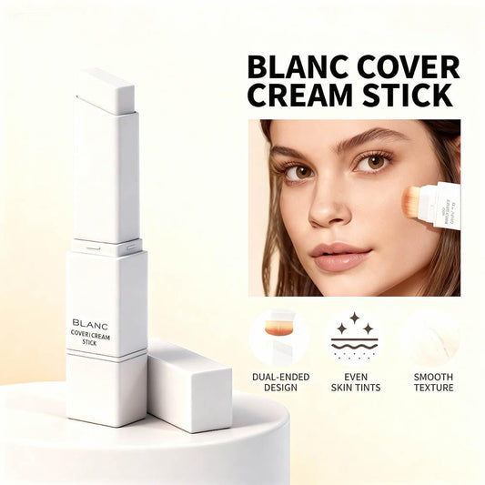 2 in 1 Foundation Stick With Brush – Color-Changing Hydrating Base Makeup, Dual-Ended, 3 Natural Color Matching Shades