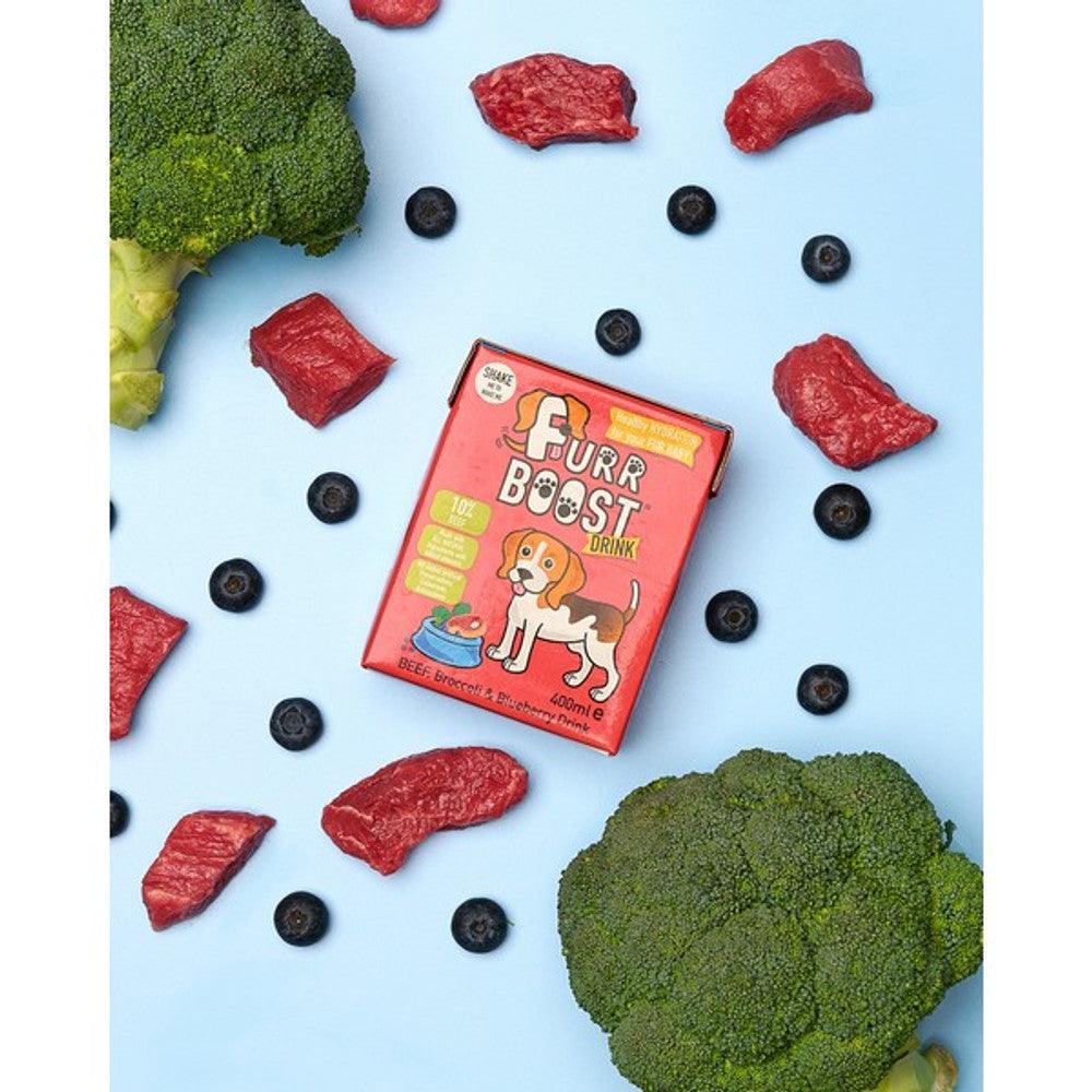 Furr Boost Beef Broccoli and Blueberry Dog Drink 400ml