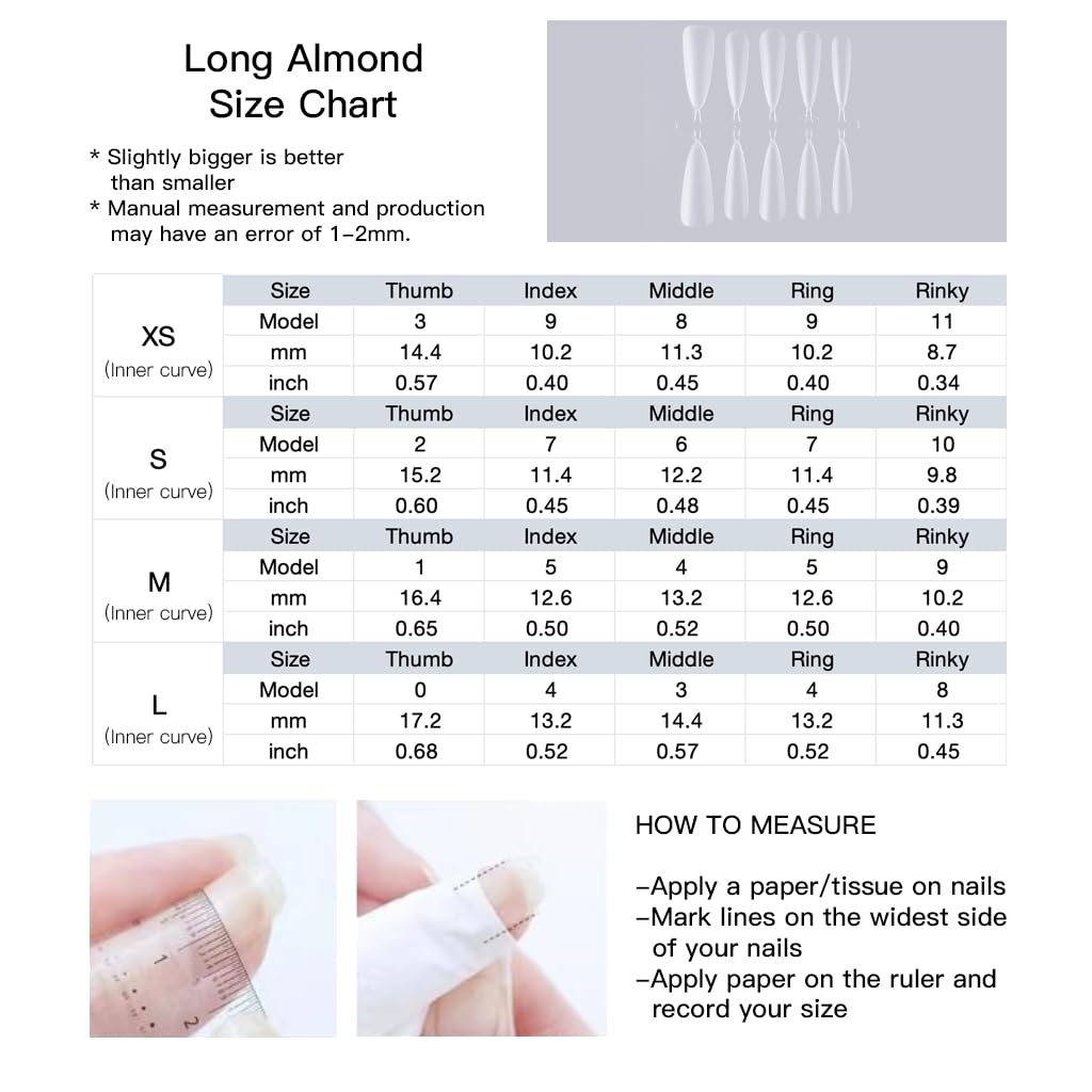GLORS Luxury Long Almond Press-On Nails – Black & Silver Glitter with 3D Rhinestones (10 Pieces, Medium, LS)
