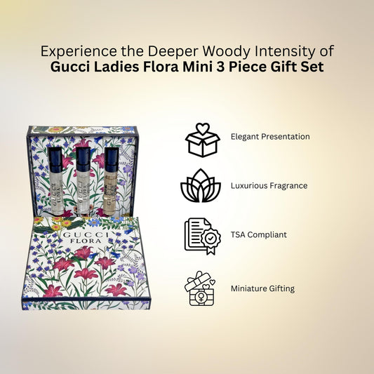 Gucci Flora Gift Set for Women – 3 Mini EDPs (0.05 oz) Travel-Sized
