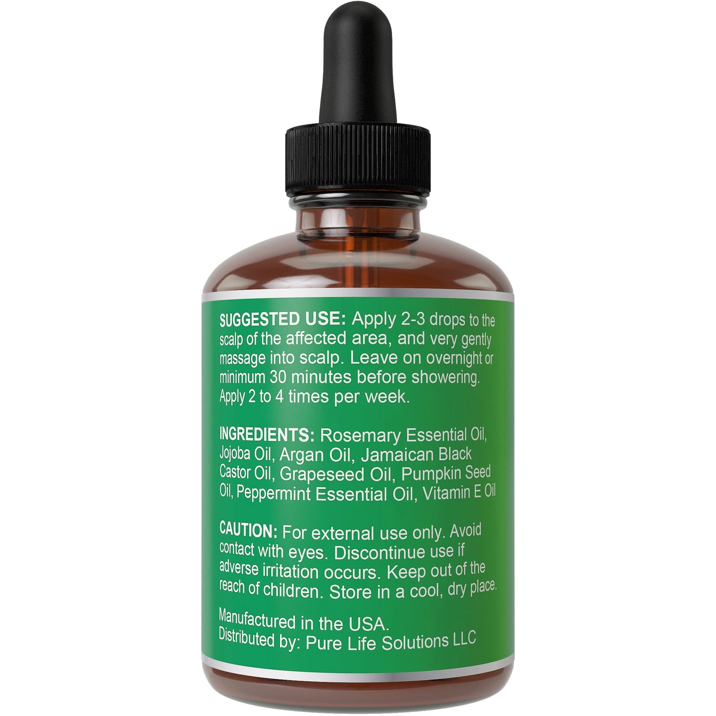 Hair Thickness Maximizer Rosemary Oil for Hair Growth — Vegan 1oz Serum for Women & Men