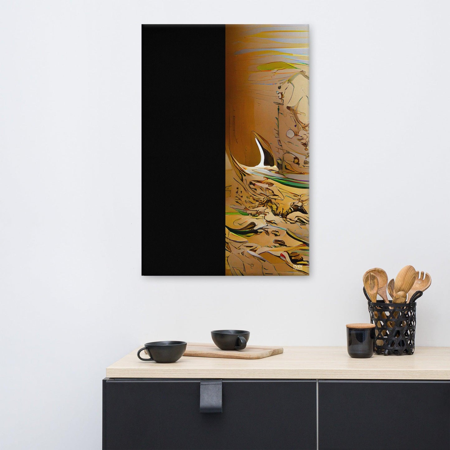 Half Black Half Gāolàng - Canvas Print
