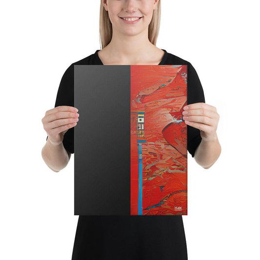 Half Black Half Hónghǎi - Canvas Print