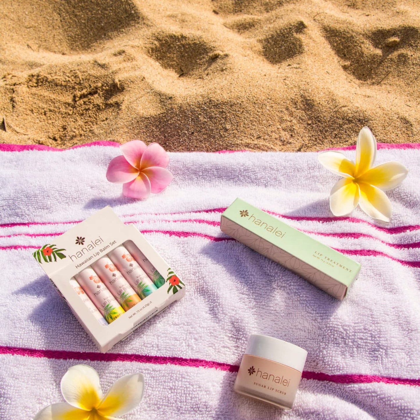 Hanalei Lip Balm & Moisturizer Variety Pack (5 Tubes) – Kukui Oil Hydration & Beeswax