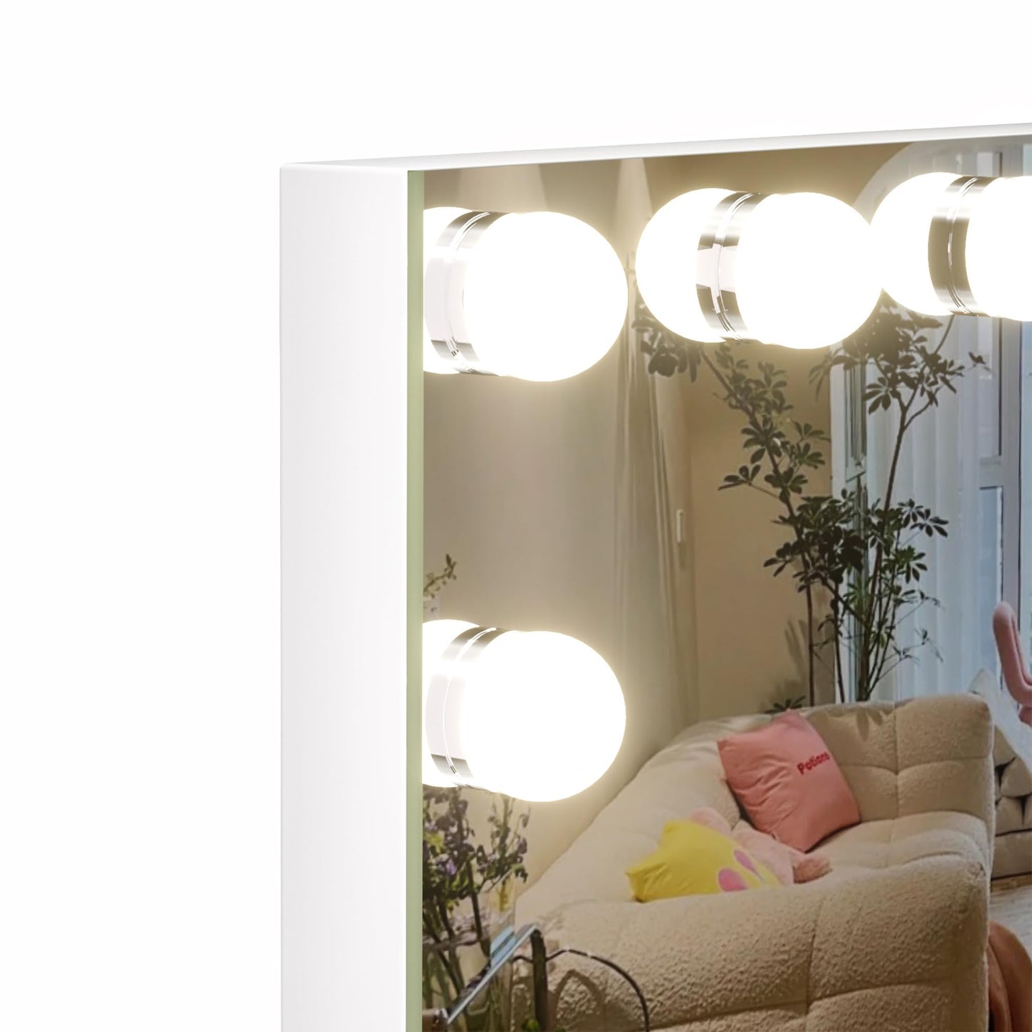 Hasipu Hollywood Vanity Mirror with Lights & Bluetooth Speaker – 29 x 20, 14 LED Bulbs, 3 Color Modes, 5X Magnifier, Touch Control