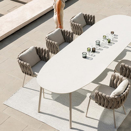 Vallee Rattan Dining Chair, Grey