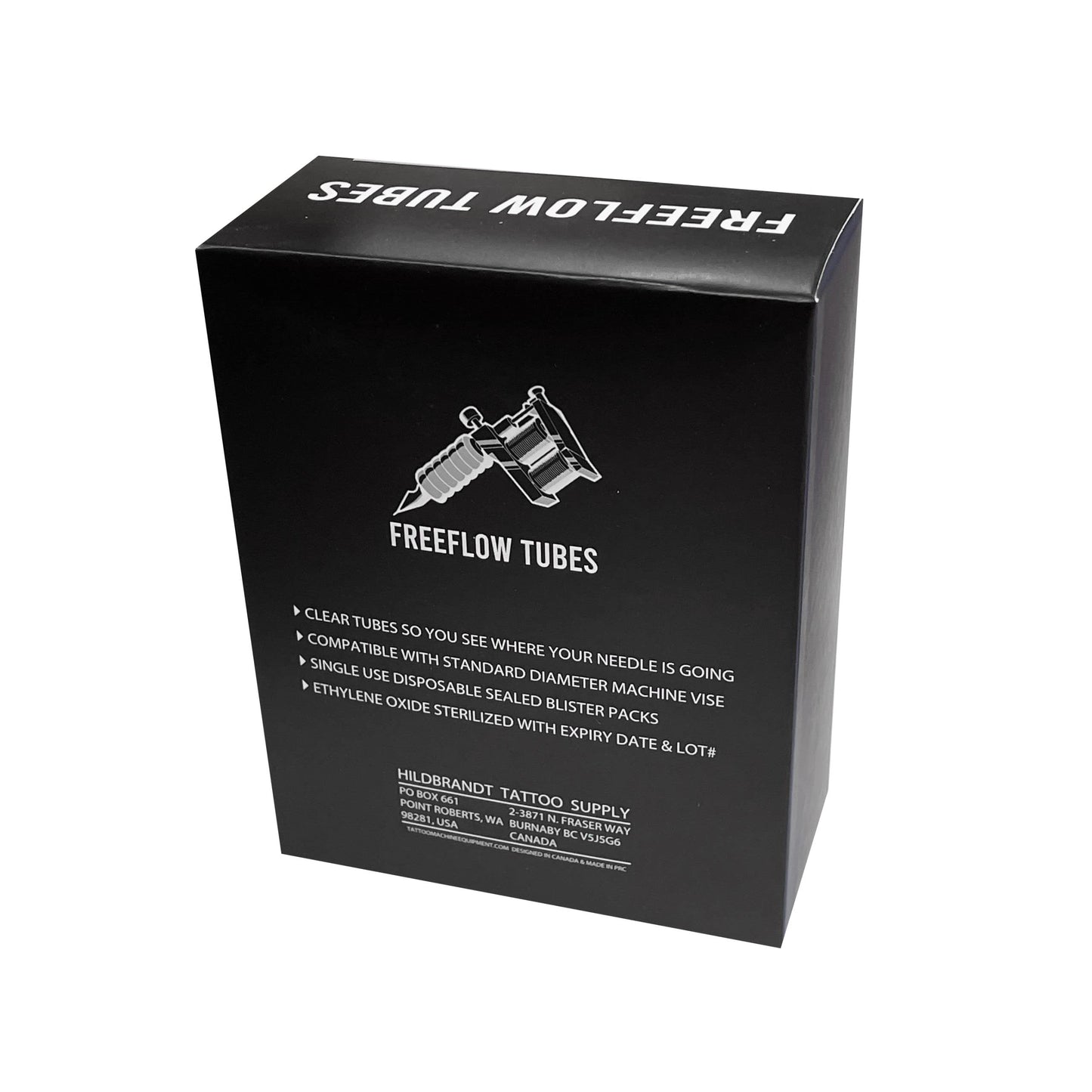 Hildbrandt Freeflow 11MT 11FT Gripless Long Tattoo Tubes — Disposable & Sterile