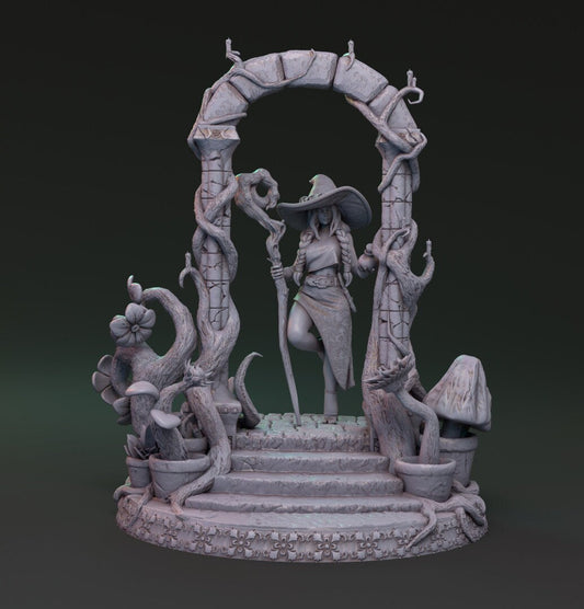 Alana - Pinup - Mysterious Witchcraft of Lionila Kickstarter | Mythreal Games | 32mm or 75mm