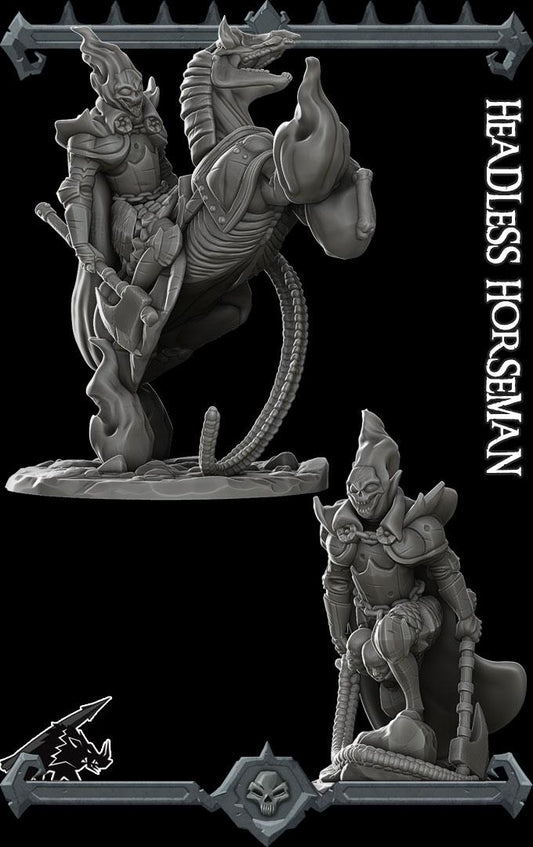 Headless Horseman | Bonus | Rocket Pig Games | Miniatures for tabletop games. 28mm to 32mm Resin Figures for RPG, D&D, Dungeons and Dragons