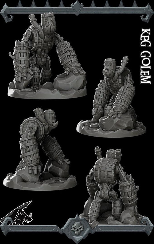 Keg Golem | Bonus | Rocket Pig Games | Miniatures for tabletop games. 28mm to 32mm Resin Figures for RPG, D&D, Dungeons and Dragons