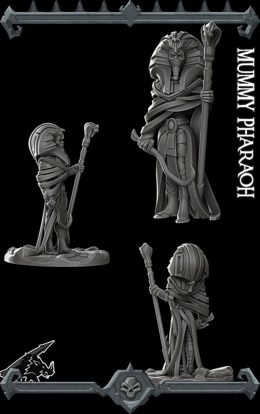 Mummy Pharoh | Bonus | Rocket Pig Games | Miniatures for tabletop games. 28mm to 32mm Resin for RPG, D&D, Dungeons and Dragons