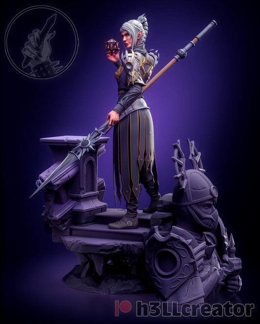 Shadowheart from Baldur's Gate 3 (fan art) | Full Model or Bust | Miniature scale 1:12 | h3LL Creator | DIY Model Kit