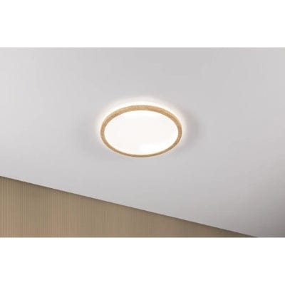 Atria Shine Backlight Round LED Panel 293mm Neutral White - Wood Look