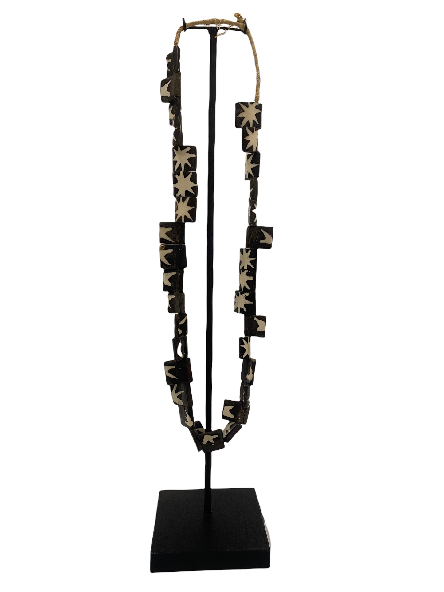 Kenya Beads Necklace - Square bead necklace (47.6)