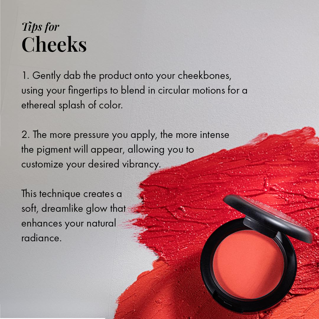 Jerome Alexander Blush 'n' Kiss Cream for Cheeks & Lips – Jam Shade | Creamy, Buildable Color