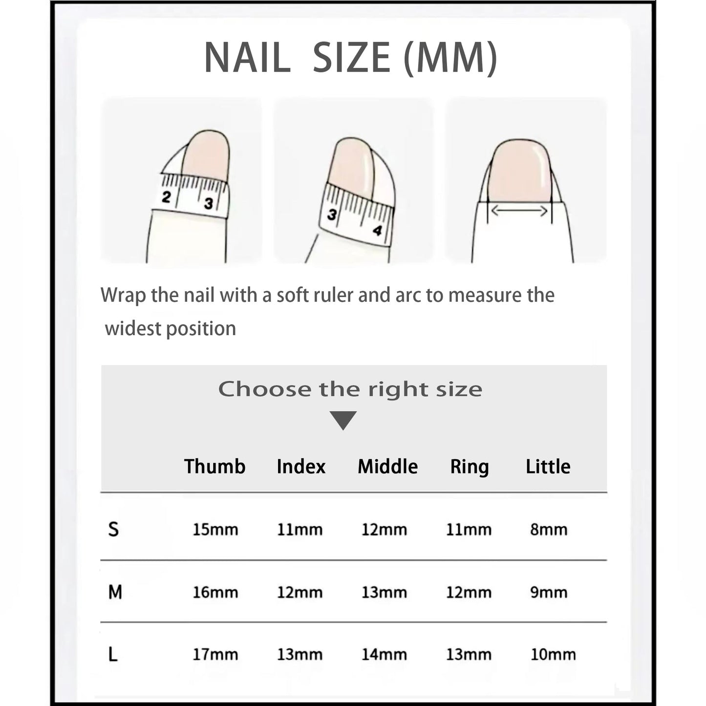 JIEADJIE Press On Nails (100% Handmade) – Length Version | Handmade Painted Nail Art by Nail Technician | Luxury Party & Holiday Styles (Black Flash Silver, Medium)