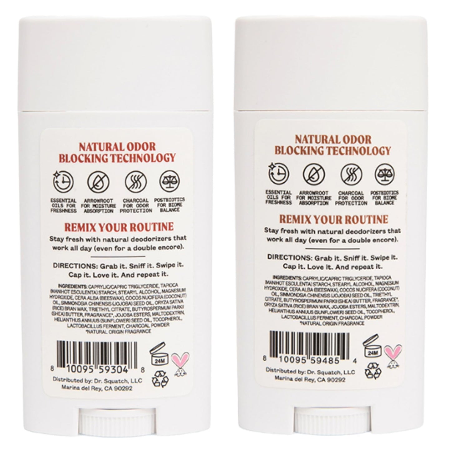 JUKEBOX Natural Deodorant for Women – Coconut Dreamin' & Vanilla on Vinyl, Aluminum-Free 2-Pack (2.65oz each)