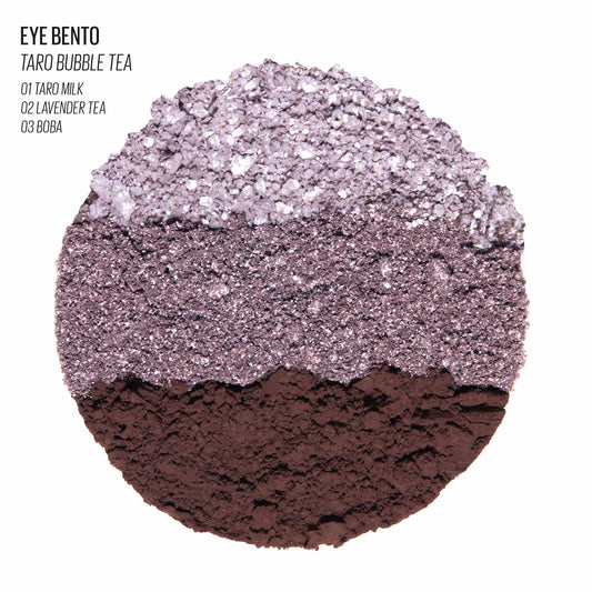 Kaja Beauty Bento Collection: Glitter, Shimmer & Matte - 20 Taro Bubble Tea, Mute Lavender