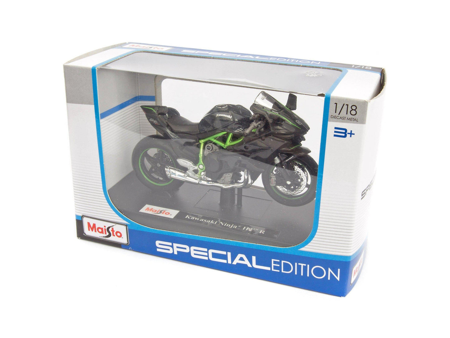 Kawasaki H2 R Ninja grey - 1:18 Scale Motorbike Model