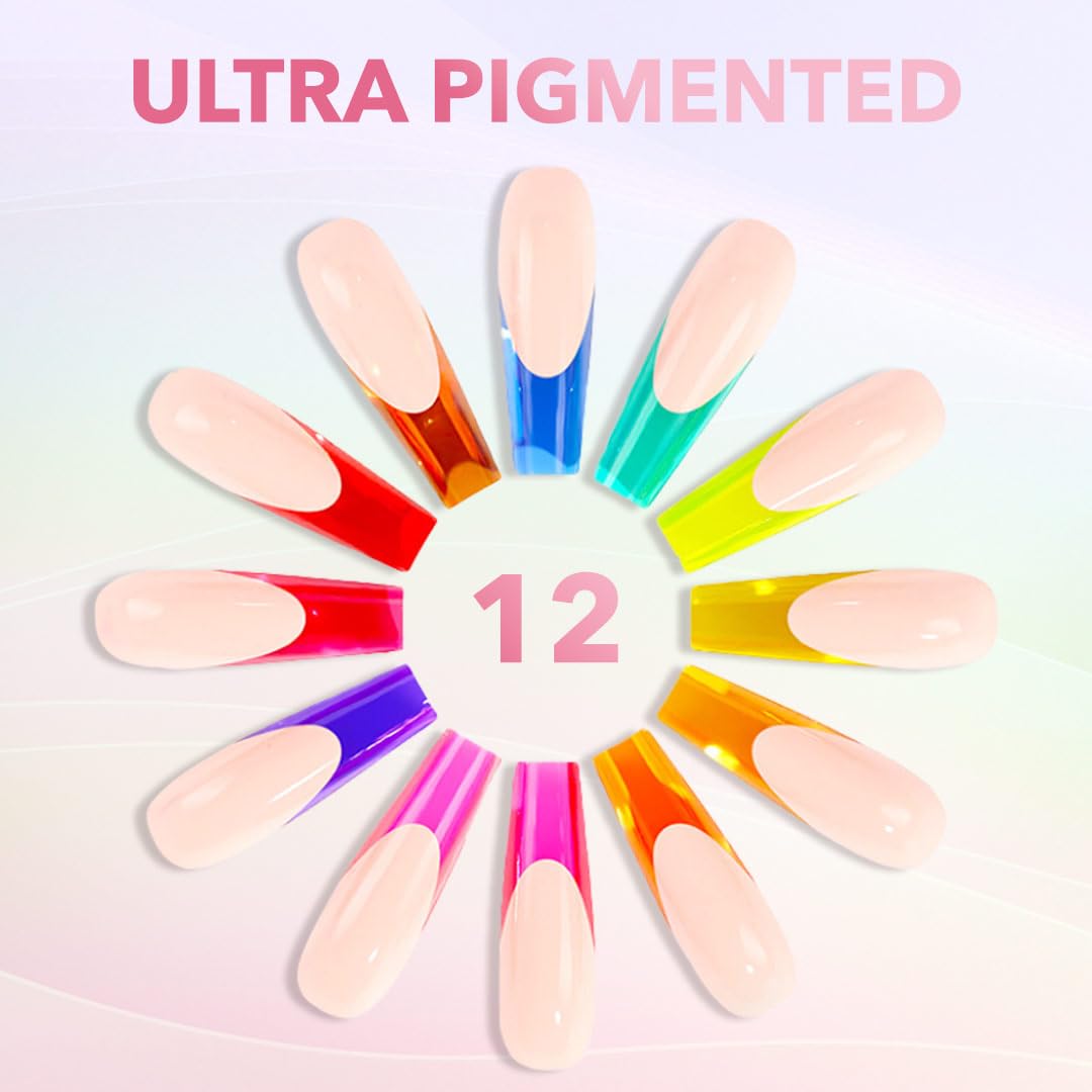 KIARA SKY Jelly Tints Heat Stroke Neon Pink Gel Polish | One-Coat Coverage