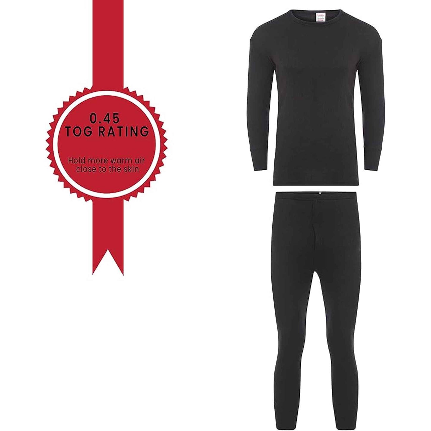 Kids Winter Thermal Underwear Set Boys Warm Long Sleeve Top and Pants Cozy Insulating Base Layer Sizes 3-13 Charcoal Black by Heatwave Thermalwear