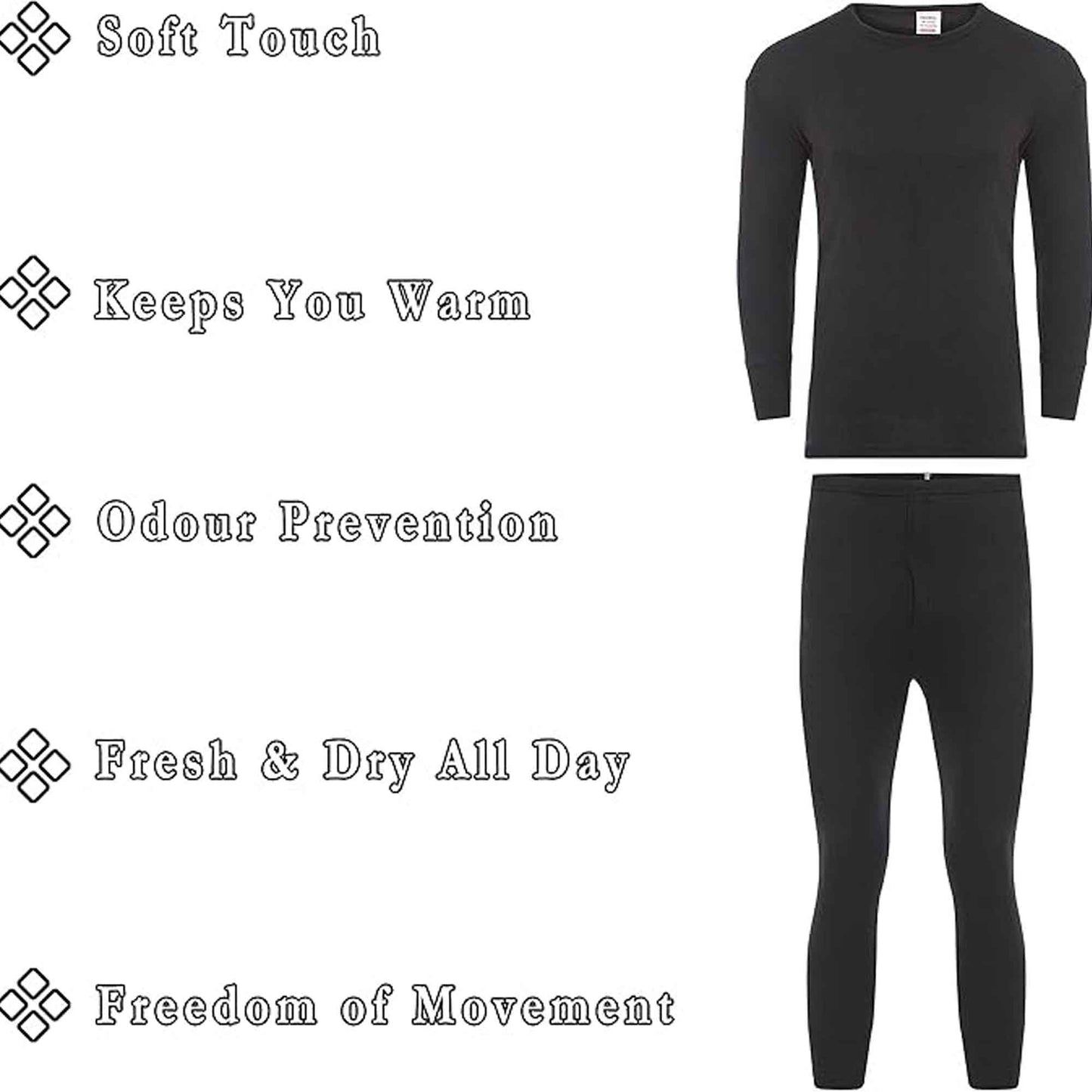 Kids Winter Thermal Underwear Set Boys Warm Long Sleeve Top and Pants Cozy Insulating Base Layer Sizes 3-13 Charcoal Black by Heatwave Thermalwear