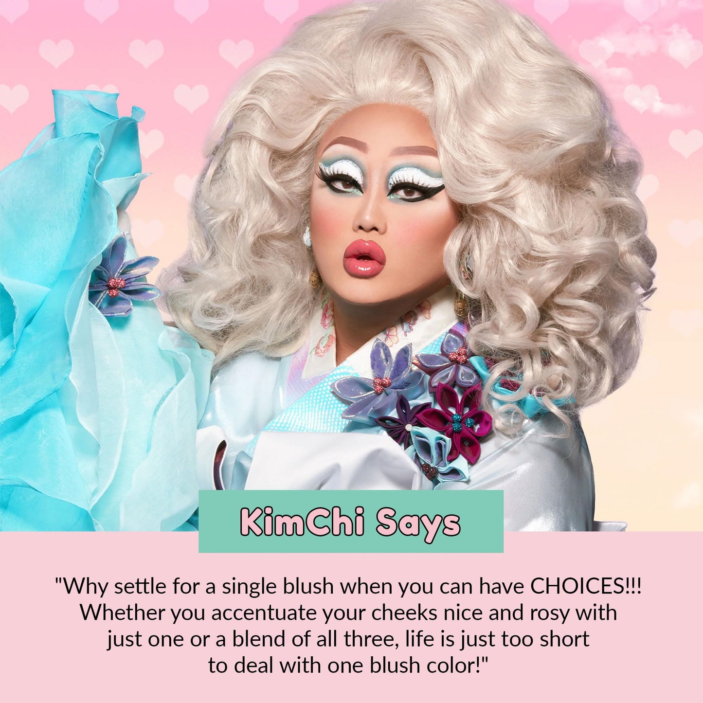 KimChi Chic Beauty Cheeky 3Some Blush Trio – 3-Color Palette in Bonita Señorita (03)