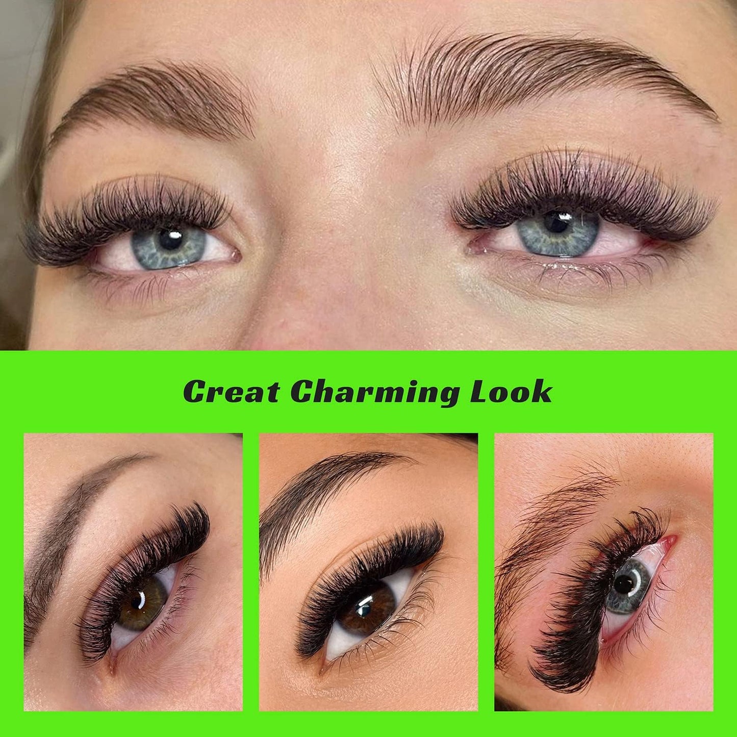 Kolybel 500 Premade Lash Fans – 10D, 10mm, 0.03D Curl