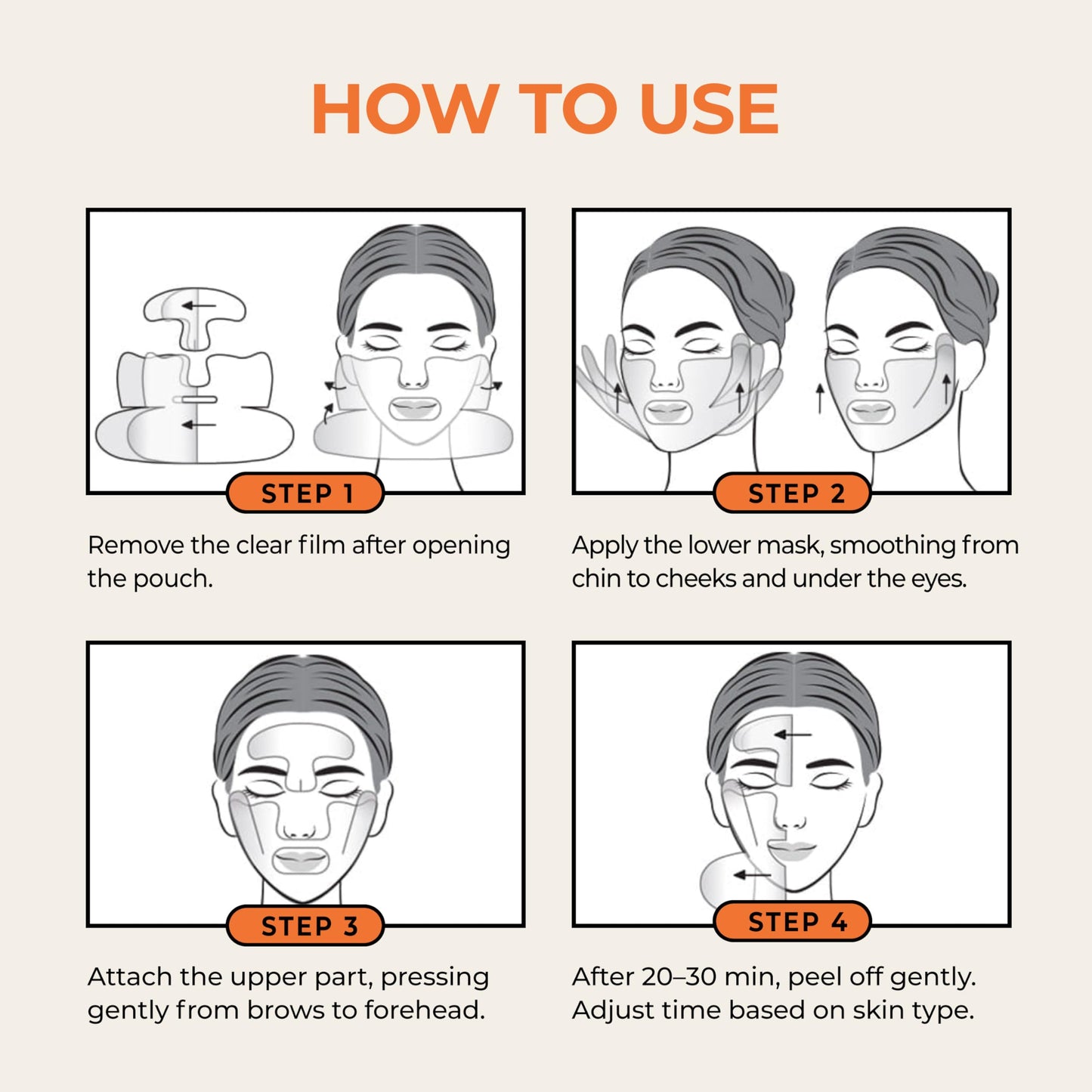 KPRODUCT4U Revcell Vita Collagen Full Face Lifting Mask – 5 Sheets, 95g, White