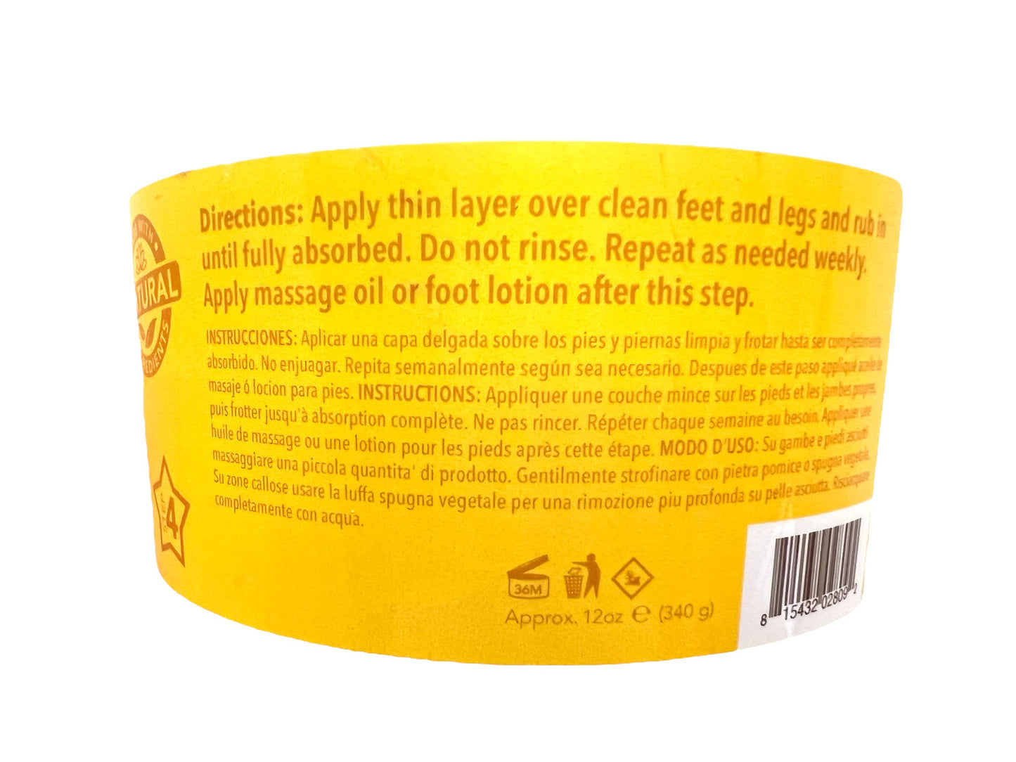 La Palm Spa Collagen Cream Mask Honey Pearl 12oz | Ultra Hydrating Foot Treatment