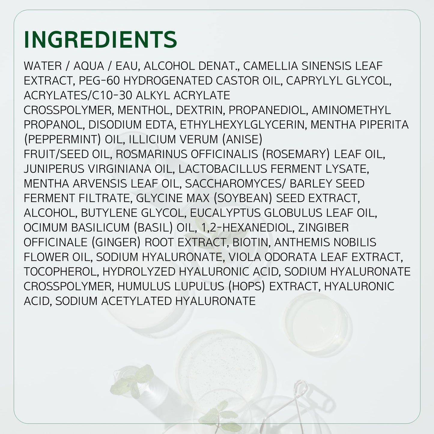 LABO-H Scalp Strengthening Spray – Vegan Tonic for Hair Growth & Anti-Loss | Rosemary & Peppermint