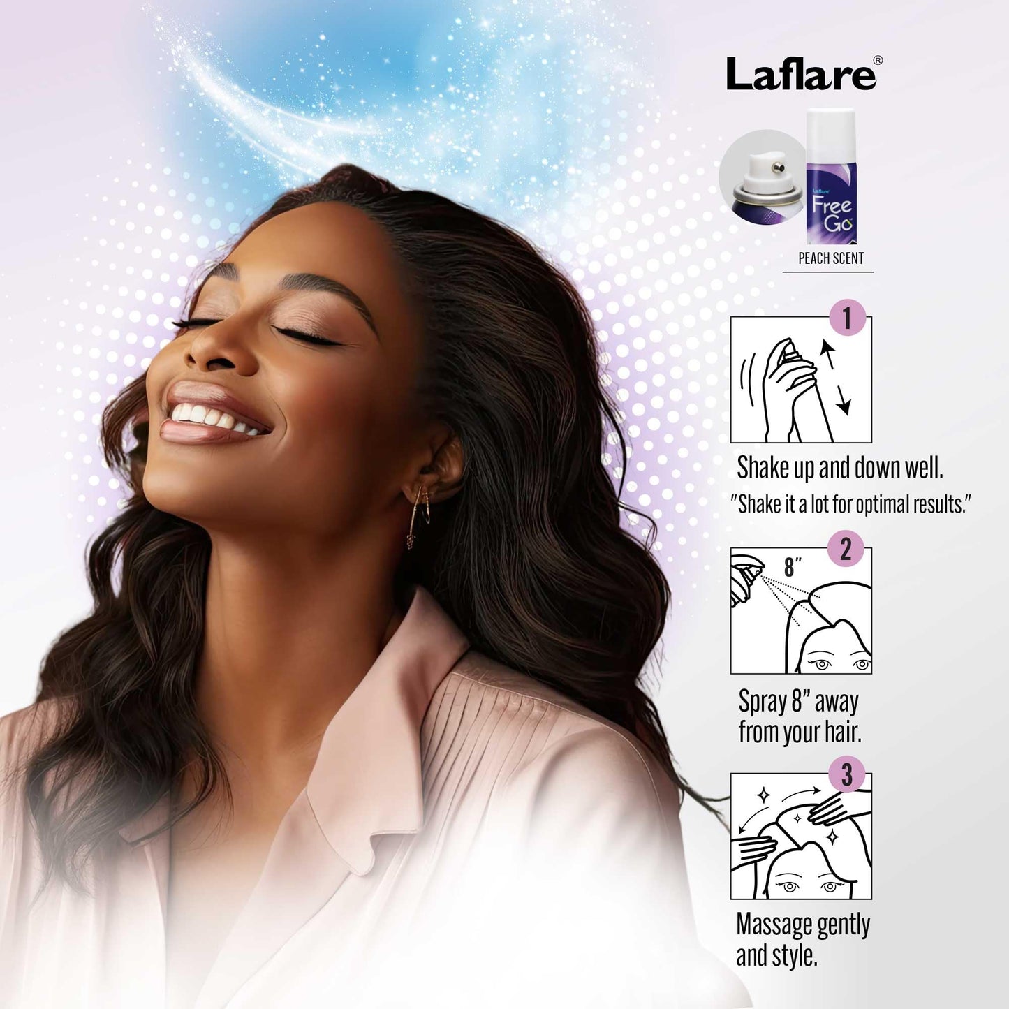 Laflare Cooling Spray for Braiding, Wig & Weaving – Instant Temperature Relief & Itch Comfort (80 ml)