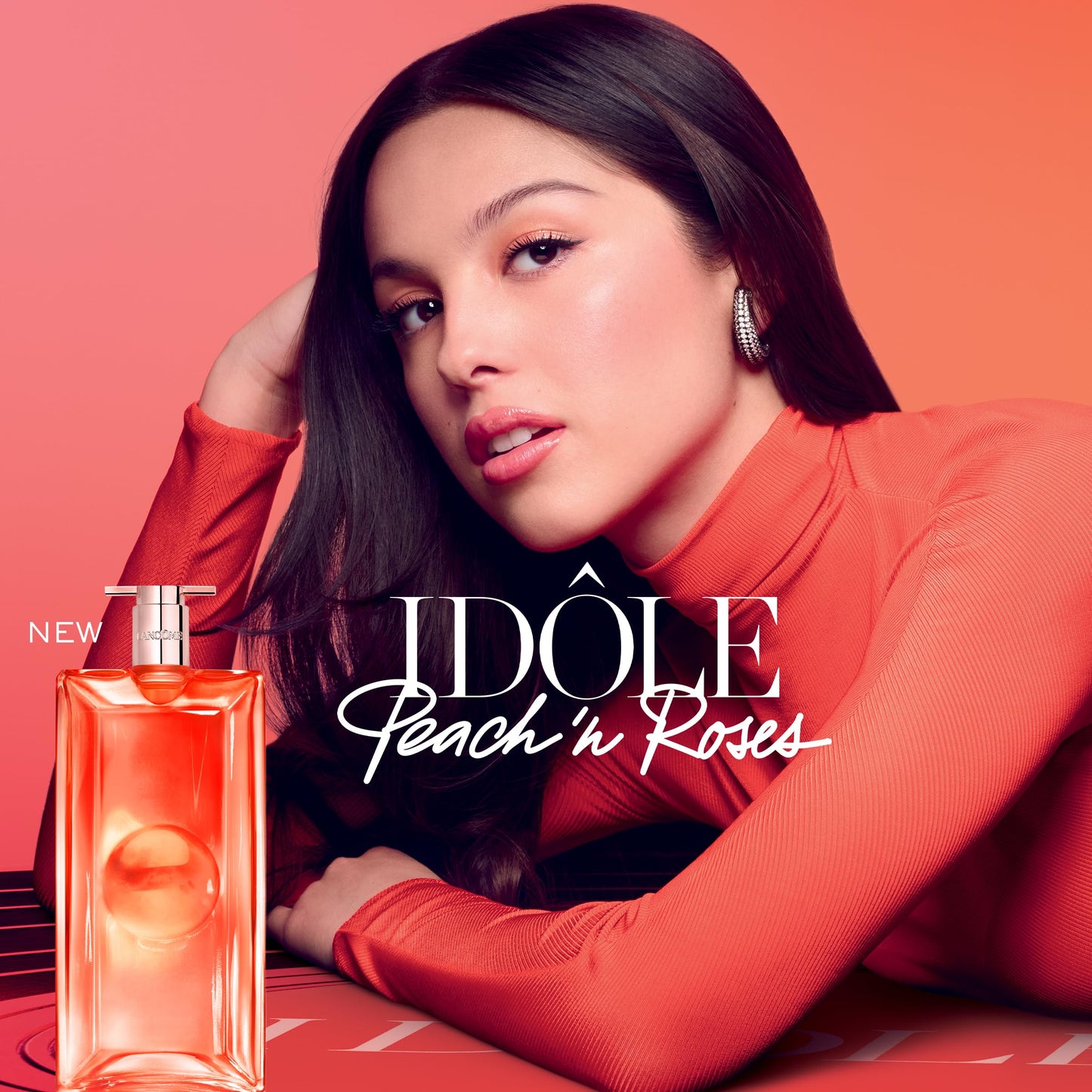 Lancôme Idôle Peach N Roses Eau de Parfum, 1.7 fl oz – Juicy Peach, Red Berries & Velvety Rose