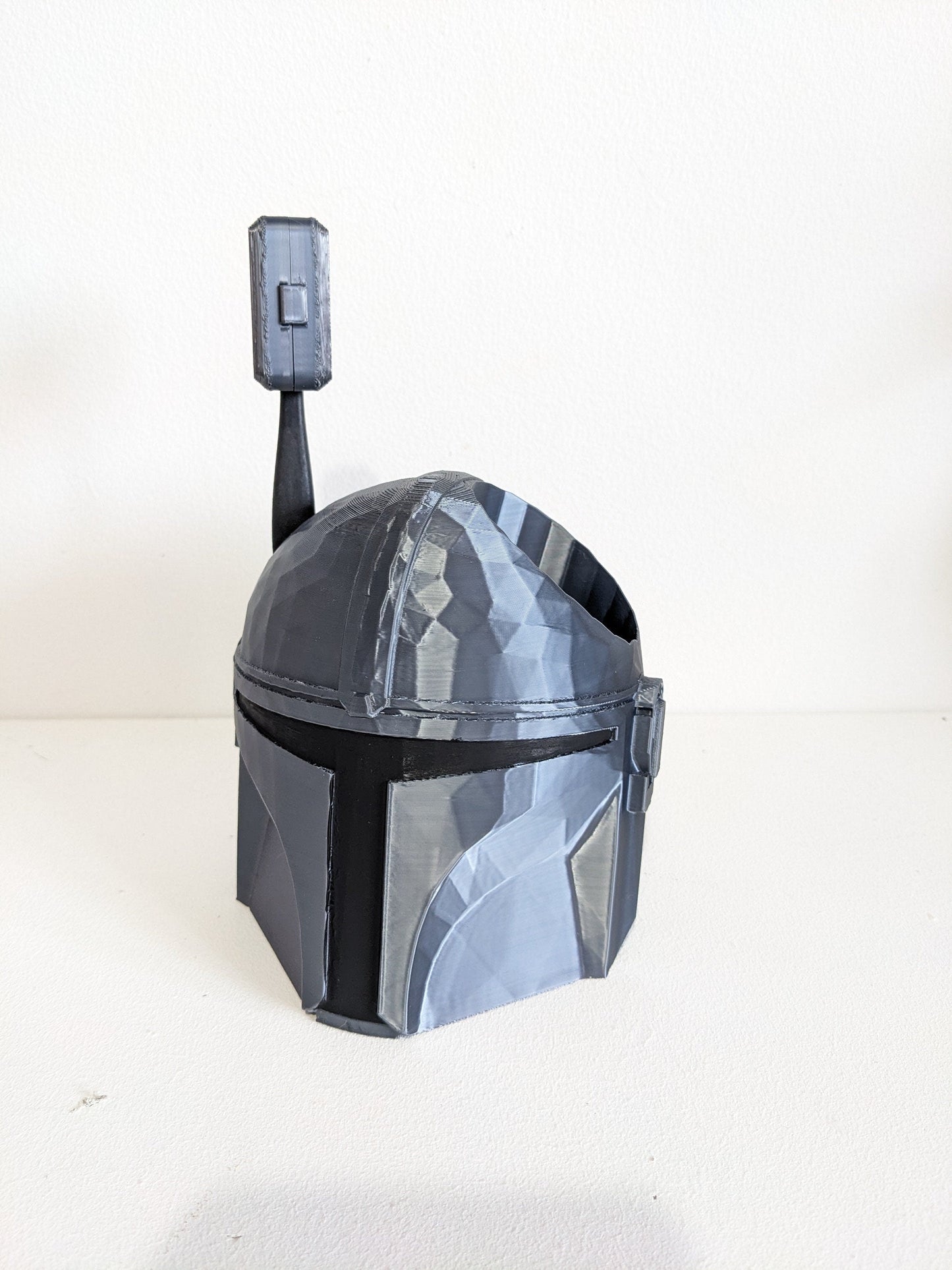 Large Mandalorian Helmet toothbrush holder. Star wars collectable pen holder